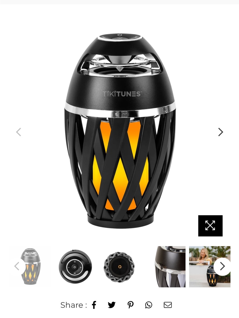 Tiki Tunes Bluetooth Speaker + Ambient Light- NWT